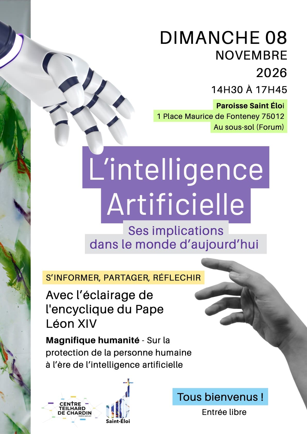Intelligence artificielle sous le regard de la Magnifique humanité